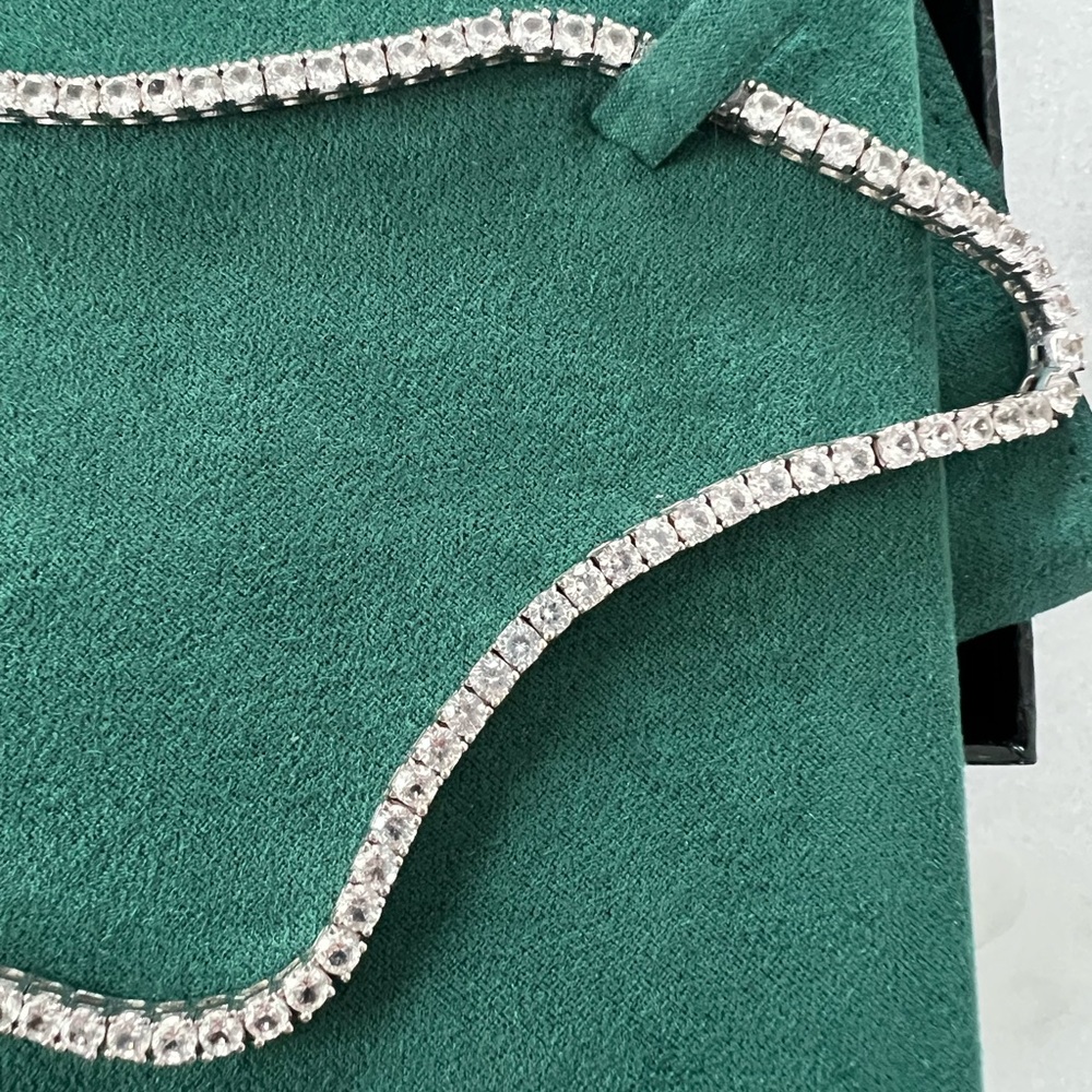 Dorsey Rivière Tennis Necklace - 17” - Picture 3 of 4
